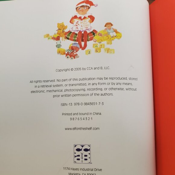 Plush 14" Elf on a Shelf and the Book the Elf on the Shelf A Christmas Tradition - Picture 7 of 8
